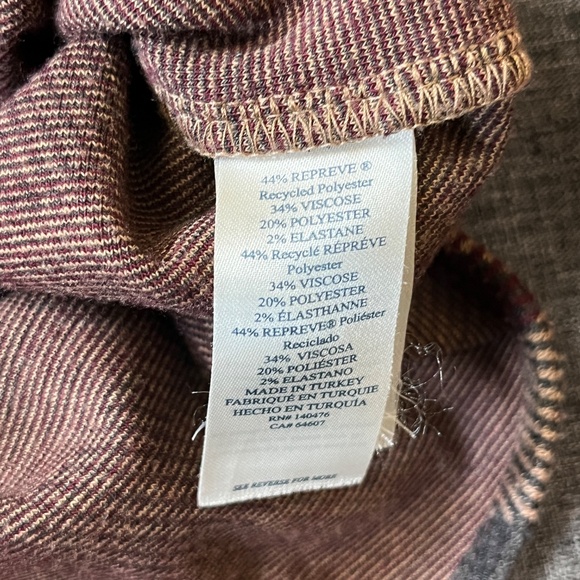 Faherty Legend Flannel Button Down Sweater Shirt - Men's Size M - Tan - Picture 6 of 12